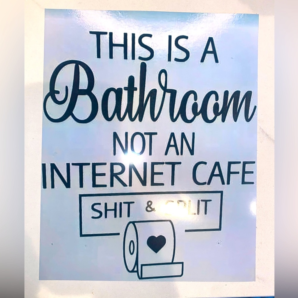8x10 Bathroom Print- Print Only - Picture 1 of 1